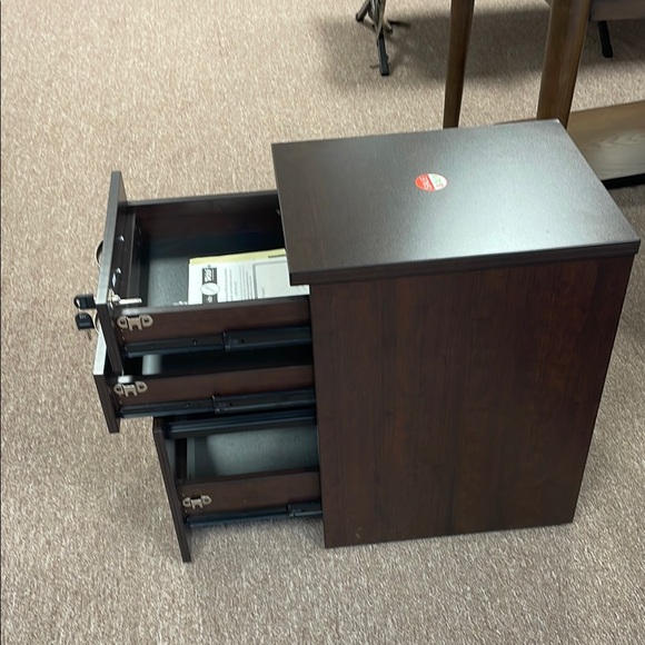 Dark Brown Multi-Drawer Storage Unit for Organization